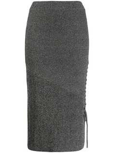 McQ Alexander McQueen юбка-карандаш со шнуровкой