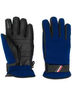 Moncler Grenoble перчатки с кожаными вставками