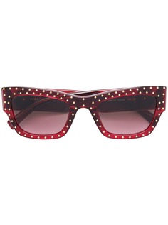 Versace Eyewear солнцезащитные очки кошачий глаз с заклепками