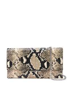 Loeffler Randall клатч с тиснением под змеиную кожу