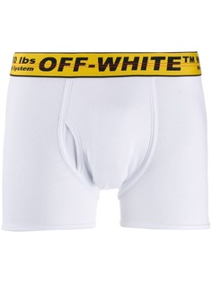 Off-White трусы-боксеры с логотипом на поясе