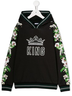 Dolce & Gabbana Kids худи King с цветочным принтом