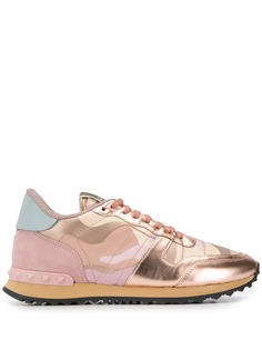 Valentino Garavani кроссовки Rockstud с камуфляжным принтом