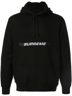 Supreme худи с карманом на молнии