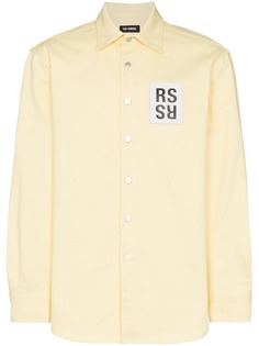 Raf Simons рубашка оверсайз с нашивкой-логотипом