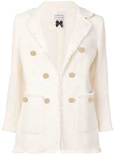 Edward Achour Paris фактурный твидовый блейзер