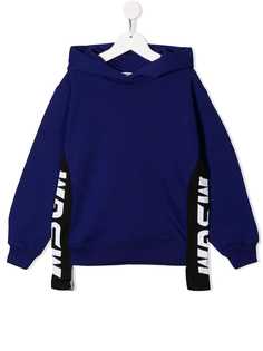 Msgm Kids толстовка с капюшоном и логотипом