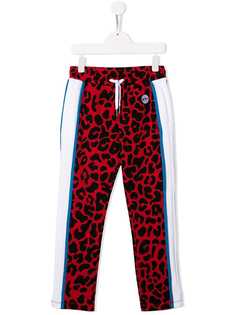 Nº21 Kids спортивные брюки с леопардовым принтом