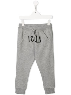 Dsquared2 Kids спортивные брюки с принтом Icon