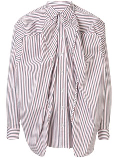 Y/Project ruched striped shirt