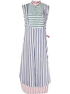 Charles Jeffrey Loverboy полосатое платье-рубашка