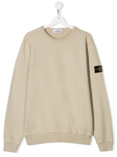 Stone Island Junior свитер с нашивкой-логотипом