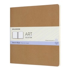 Блокнот для рисования Moleskine ART CAHIER SKETCH ALBUM 190x190мм обложка картон 88стр. бежевый 6 шт./кор.