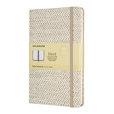 Блокнот Moleskine LE BLEND 19 Large 130х210мм обложка текстиль 240стр. линейка бежевый/белый