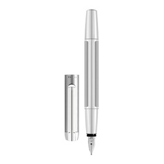 Ручка перьевая Pelikan Elegance Pura P40 (PL952036) серебристый EF сталь нержавеющая подар.кор. Пеликан