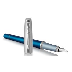 Ручка перьевая Parker Urban Premium F310 (1931563) Dark Blue CT F сталь нержавеющая подар.кор.