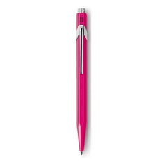 Ручка шариковая Carandache Office Popline (849.590) Pink Fluo M синие чернила подар.кор.