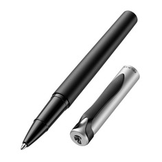 Ручка роллер Pelikan Stola 2 (PL929729) черный/серебристый черные чернила подар.кор. Пеликан