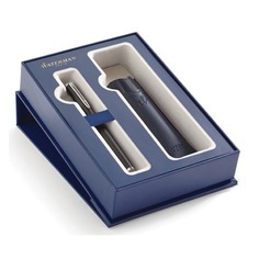 Набор Waterman Hemisphere (2019833) Matte Black CT ручка перьевая M в компл.:чехол для ручки подар.к