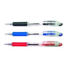 Ручка шариковая Zebra JIMNIE RETRACTABLE (KRBZ-100-BK) авт. 0.7мм резин. манжета черный 12 шт./кор. Зебра