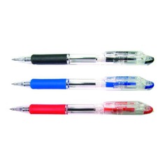 Ручка шариковая Zebra JIMNIE RETRACTABLE (KRBZ-100-BL) авт. 0.7мм резин. манжета синий 12 шт./кор. Зебра