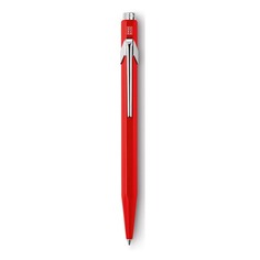 Ручка шариковая Carandache Office CLASSIC (849.070_ MTLGB) корпус:красный M синие чернила подар.кор.