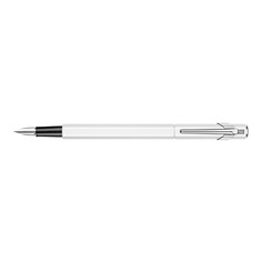 Ручка перьевая Carandache Office 849 Classic (841.001) Laquer White F сталь нержавеющая подар.кор.