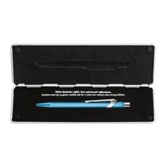 Ручка шариковая Carandache Office Popline Metal-X (849.671) Turquoise Metallic M синие чернила подар