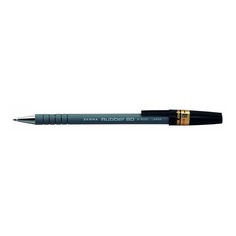 Ручка шариковая Zebra RUBBER 80 (R-8000-BK) 0.7мм корпус кауч.микропор. черный 10 шт./кор. Зебра