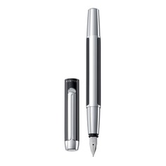 Ручка перьевая Pelikan Elegance Pura P40 (PL904896) черный/серебристый EF сталь нержавеющая подар.ко Пеликан