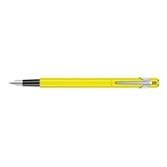 Ручка перьевая Carandache Office 849 Fluo (841.470) желтый флуоресцентный F сталь нержавеющая подар.