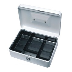 Ящик для купюр и печатей Alco 844-36 195х145х95мм серебристый сталь