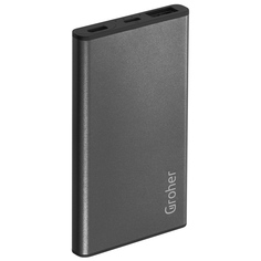 Внешний аккумулятор Groher GPB-2450 5000mAh Graphite