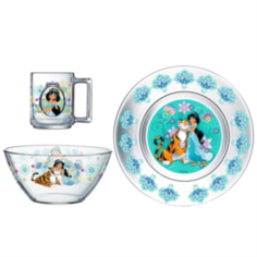 Детская посуда и аксессуары Набор для завтрака Disney Жасмин 3 предмета