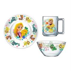 Детская посуда и аксессуары Набор для завтрака Disney Рапунцель 3 предмета