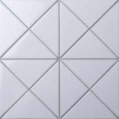 Бордюр, декор, угловые элементы Мозаика Starmosaic Triangolo White Glossy 26,25x26,25 CZG241B-A