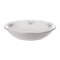 Столовая посуда Тарелка coupsoup 19 см Thun1794 декор серый орнамент, отводка платина