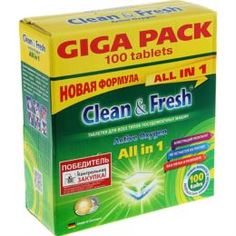 Средства для кухни Таблетки Clean&Fresh All in 1 100 шт