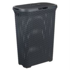 Емкости для хранения Корзина бельевая Curver40 l темно серая (00709-308-00)