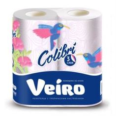 Бумажная продукция Полотенца бумажные Linia Veiro Colibri 2 рулона