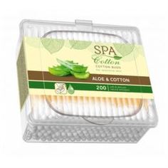 Ватная продукция Ватные палочки Spa Cotton Алоэ 200 шт