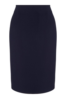 Синяя юбка-карандаш из вискозы St. John