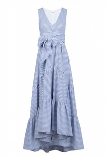 Платье-макси в сине-белую полоску P.A.R.O.S.H.