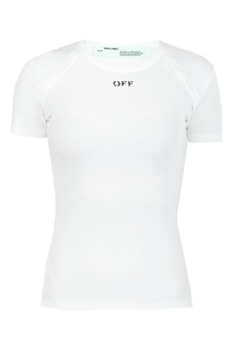 Белая футболка с рукавами-реглан Off White