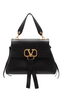 Черная кожаная сумка VRing Valentino