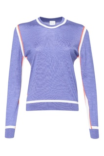 Голубой джемпер из шерсти и шелка Paul Smith