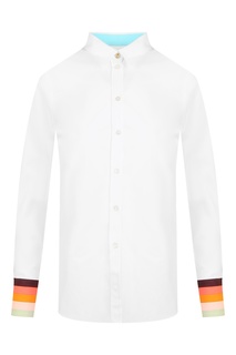 Рубашка с контрастными манжетами Paul Smith