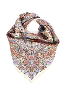 Бежевый платок с узором пейсли Etro