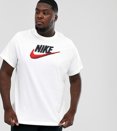 Футболка с логотипом-галочкой Nike Plus - Белый