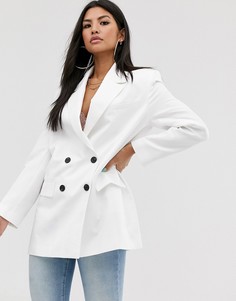 Белый блейзер в винтажном стиле ASOS DESIGN - Белый